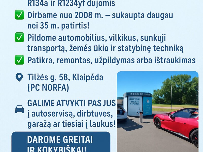 Kondicionieriaus patikra-pildymas
