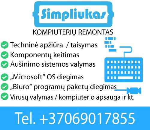 SIMPLIUKAS - maža elektronika, mažas servisas (Klaipėda)